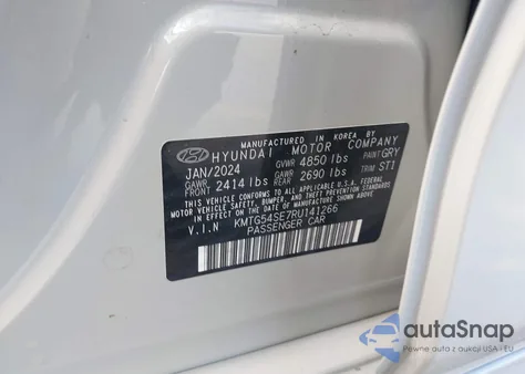 2024 Genesis G70 3.3T Rwd Sport Advanced из США, поврежденный, VIN KMTG54SE7RU141266